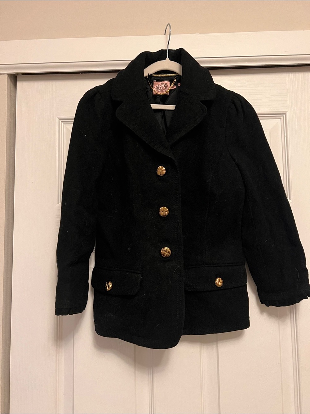 Juicy Couture Cropped Wool Blazer